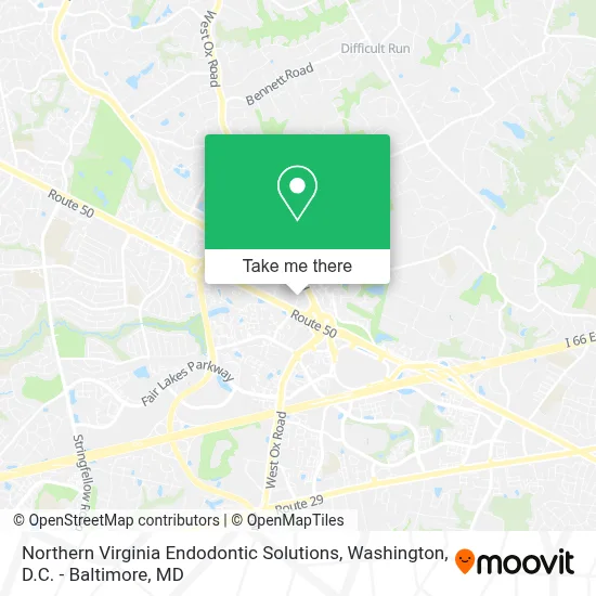 Northern Virginia Endodontic Solutions map
