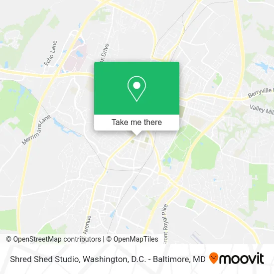 Shred Shed Studio map