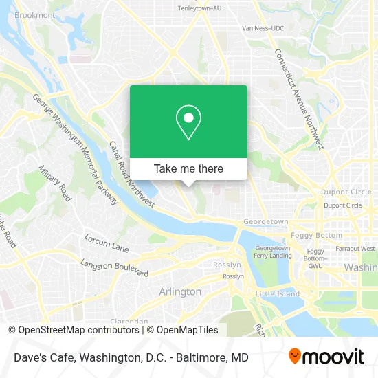Dave's Cafe map