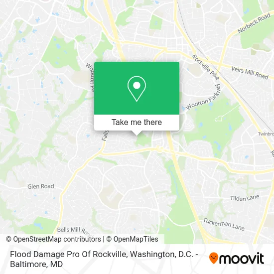 Flood Damage Pro Of Rockville map