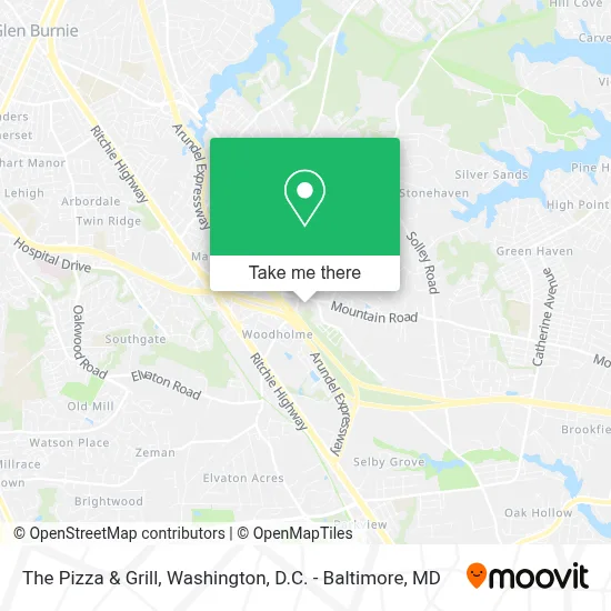 The Pizza & Grill map