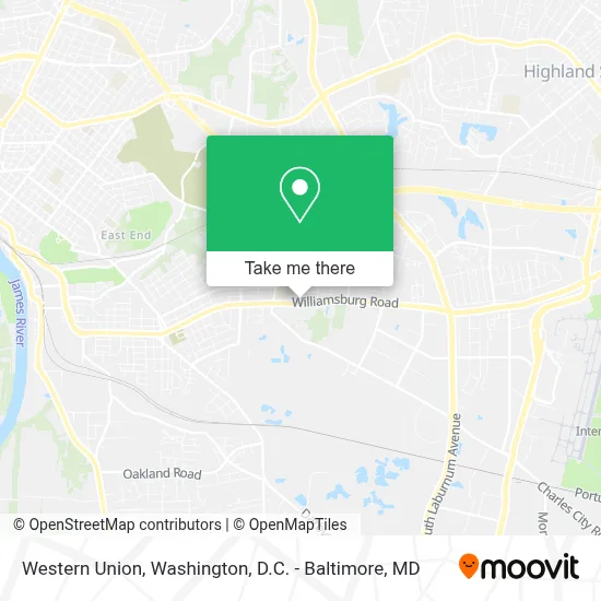 Western Union map