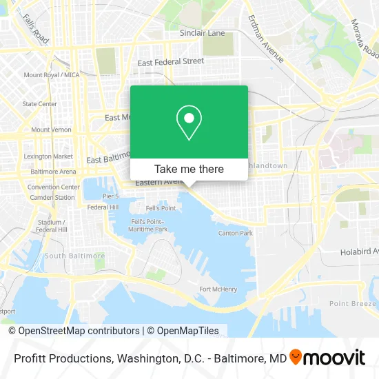 Profitt Productions map