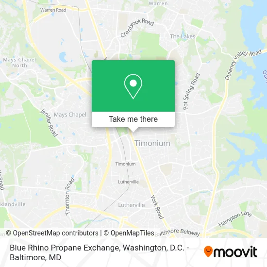 Blue Rhino Propane Exchange map