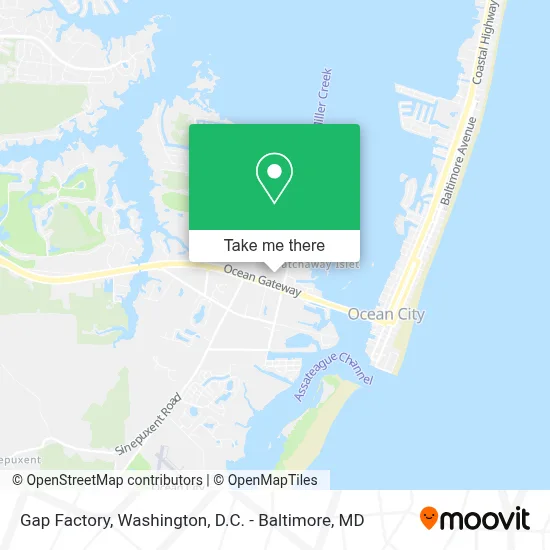 Gap Factory map