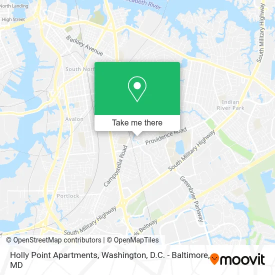 Holly Point Apartments map