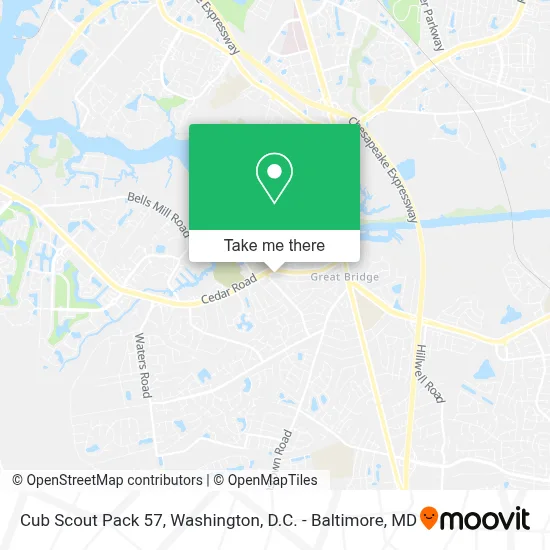 Cub Scout Pack 57 map