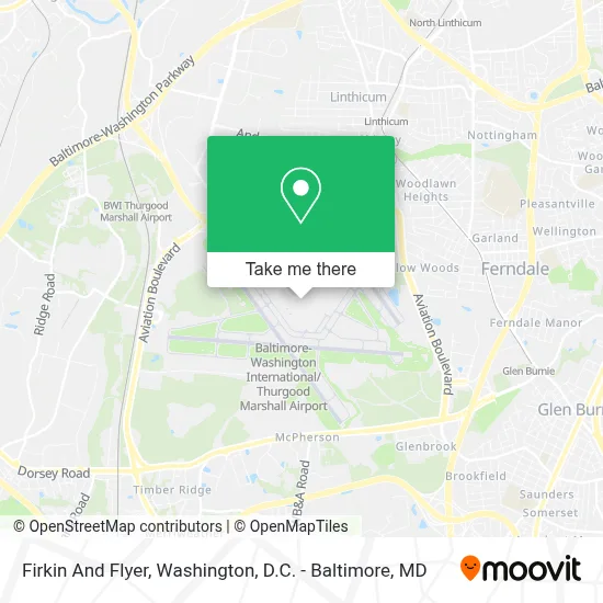 Firkin And Flyer map