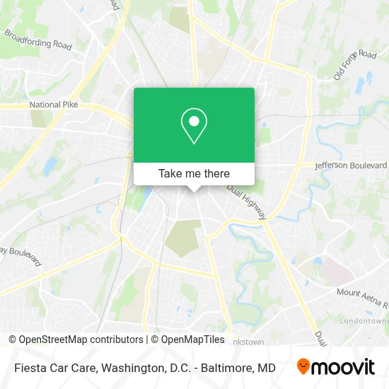 Fiesta Car Care map