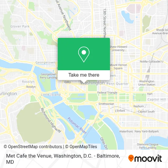 Met Cafe the Venue map