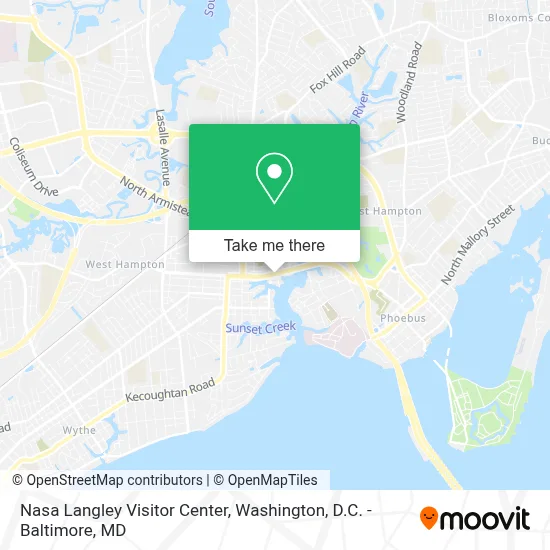 Nasa Langley Visitor Center map