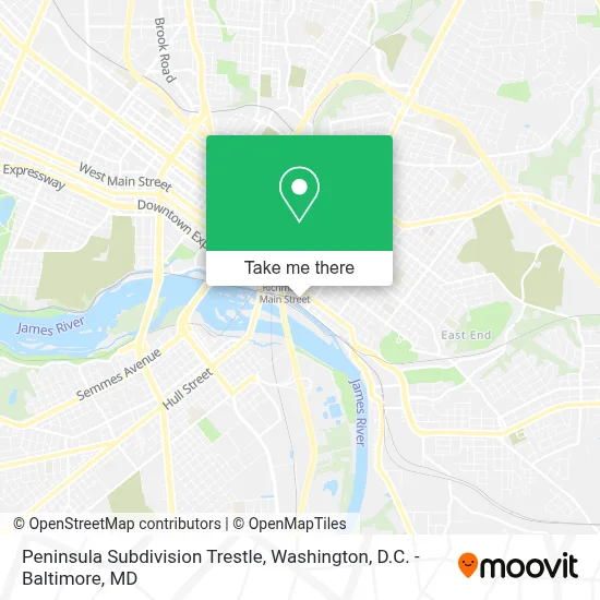 Peninsula Subdivision Trestle map
