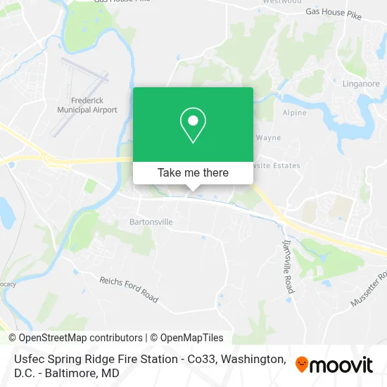 Usfec Spring Ridge Fire Station - Co33 map