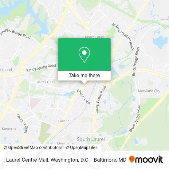 Laurel Centre Mall map
