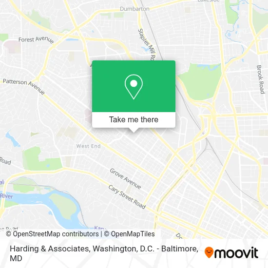 Harding & Associates map