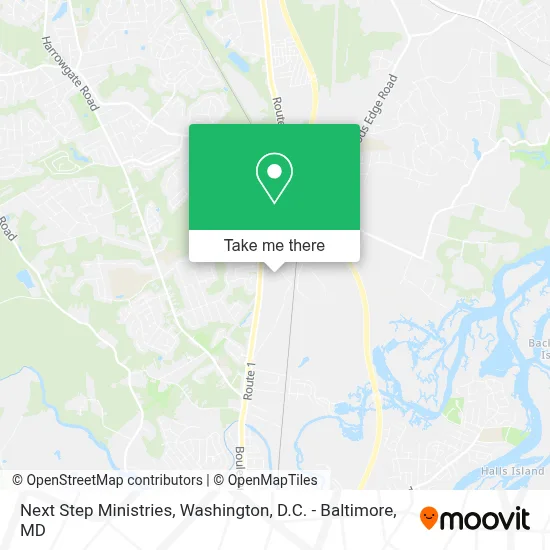 Next Step Ministries map