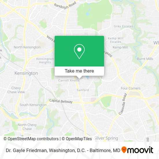 Dr. Gayle Friedman map