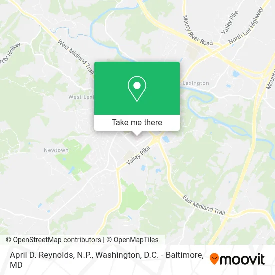 April D. Reynolds, N.P. map