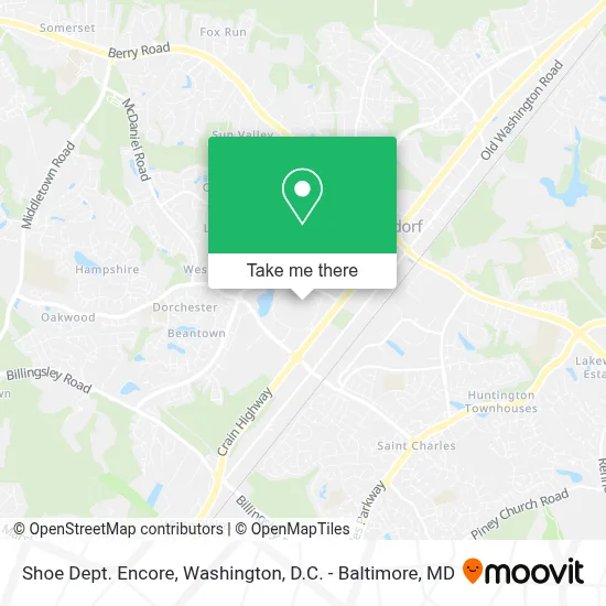 Shoe Dept. Encore map