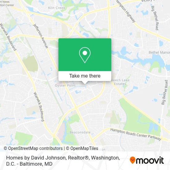 Homes by David Johnson, Realtor® map