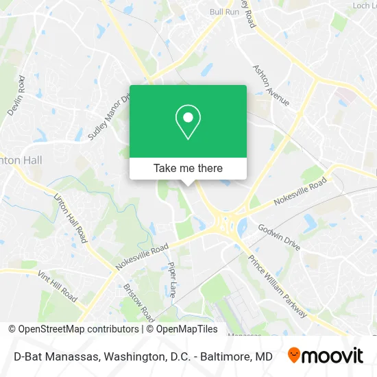 D-Bat Manassas map