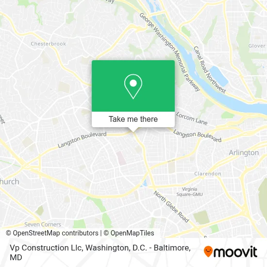 Vp Construction Llc map
