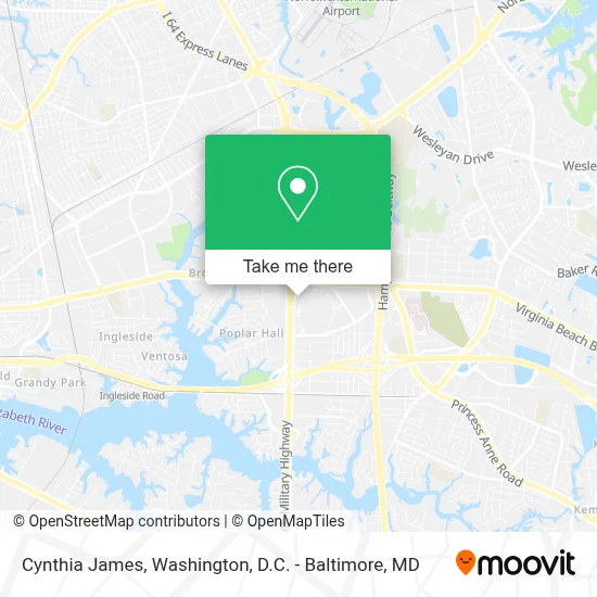 Cynthia James map