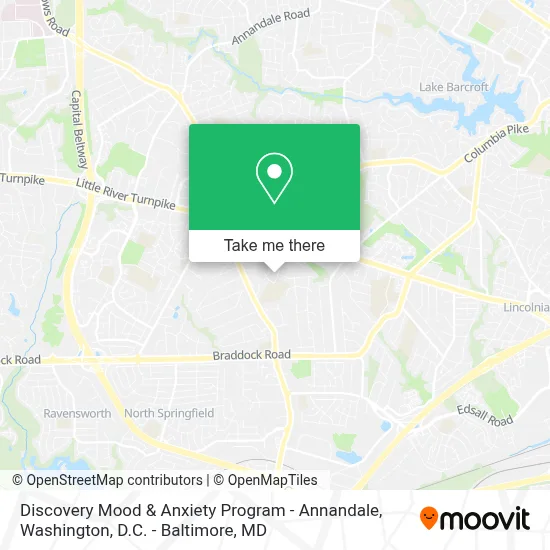 Discovery Mood & Anxiety Program - Annandale map