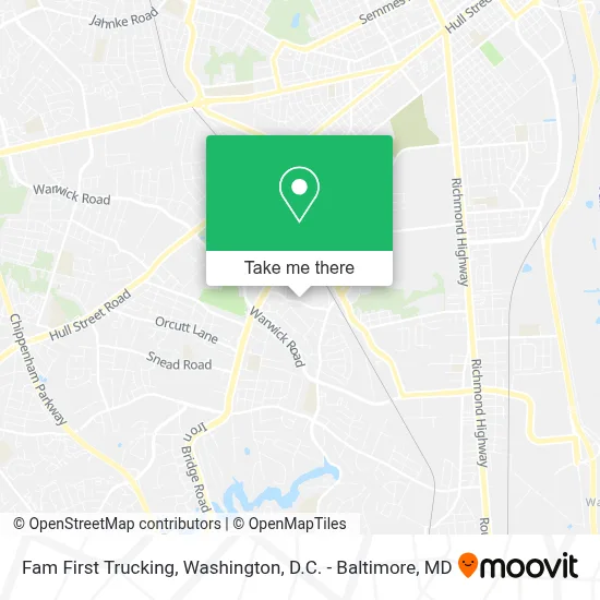 Fam First Trucking map