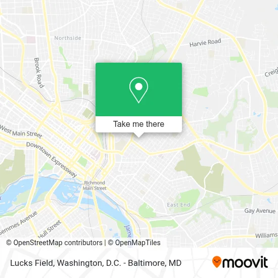 Lucks Field map