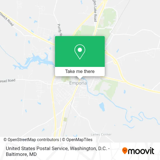 United States Postal Service map