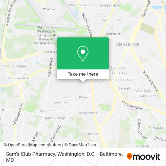 Sam's Club Pharmacy map
