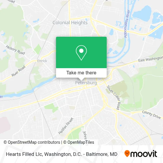 Hearts Filled Llc map