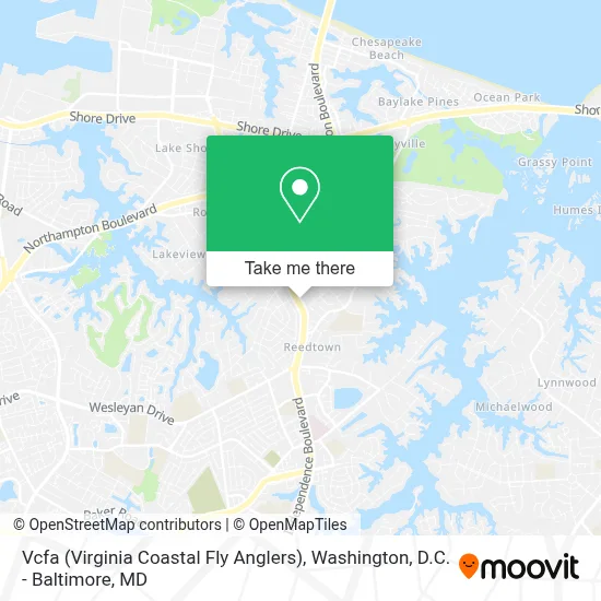 Vcfa (Virginia Coastal Fly Anglers) map