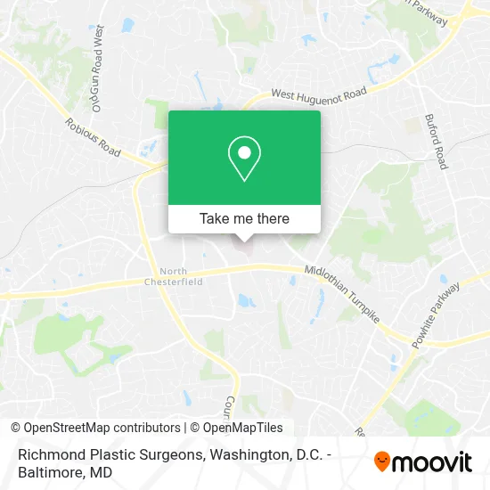 Richmond Plastic Surgeons map