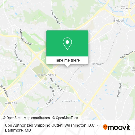 Ups Authorized Shipping Outlet map