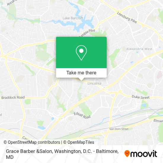 Grace Barber &Salon map