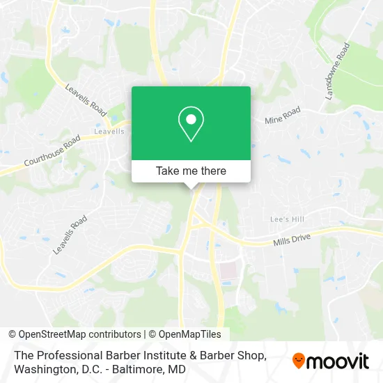 The Professional Barber Institute & Barber Shop map