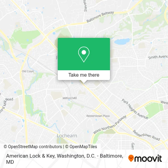 American Lock & Key map