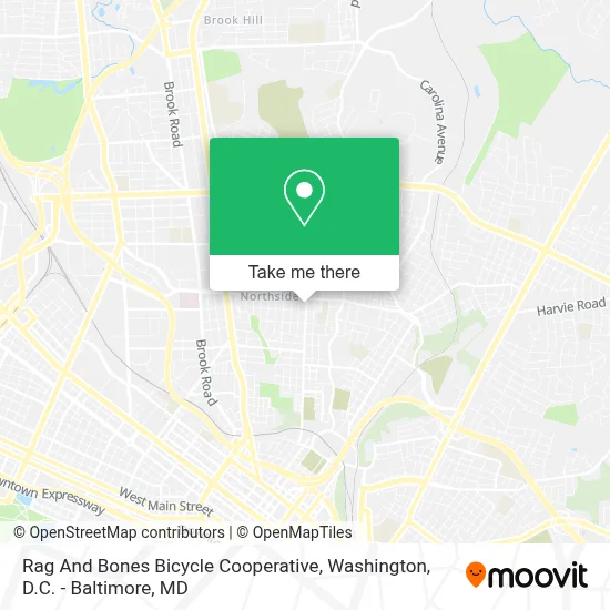 Rag And Bones Bicycle Cooperative map