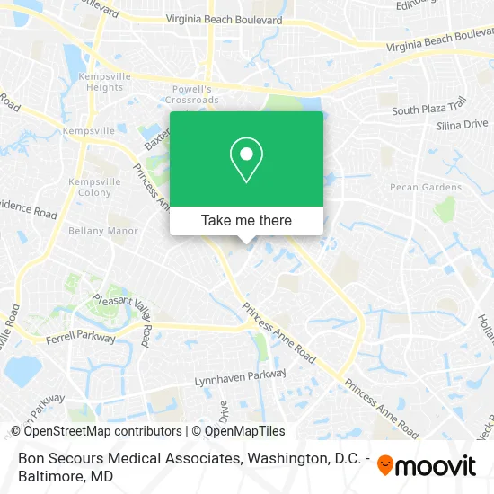 Bon Secours Medical Associates map