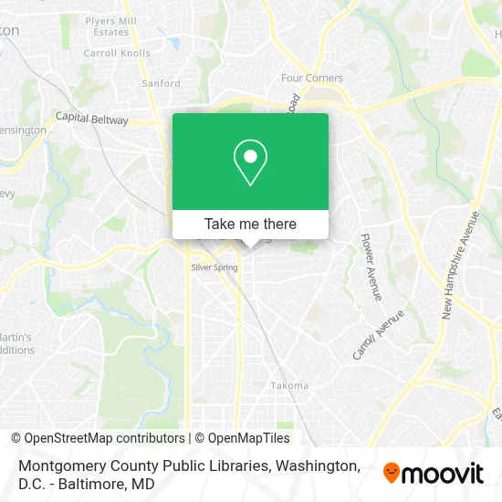 Montgomery County Public Libraries map