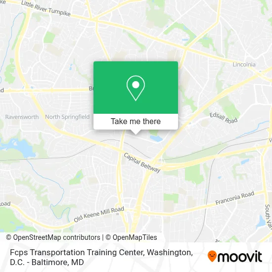 Fcps Transportation Training Center map