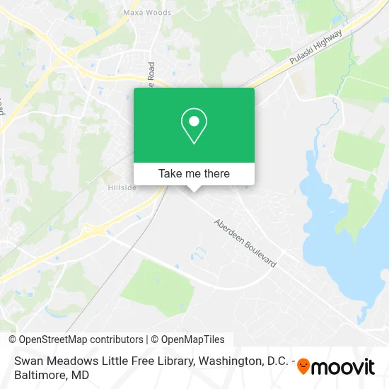 Swan Meadows Little Free Library map