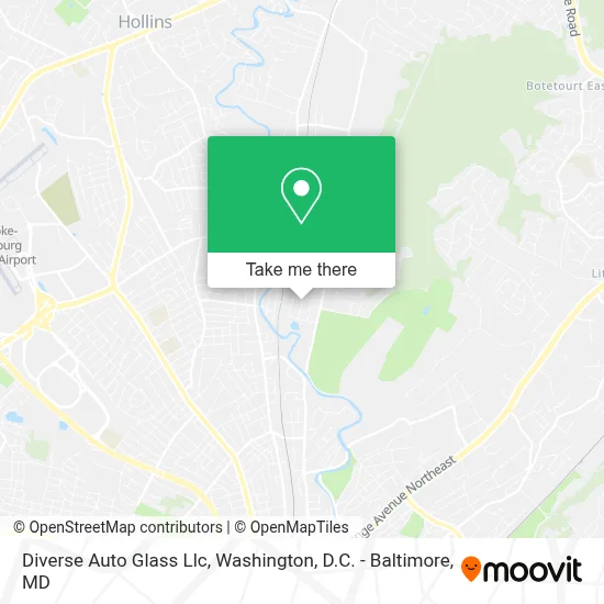 Diverse Auto Glass Llc map