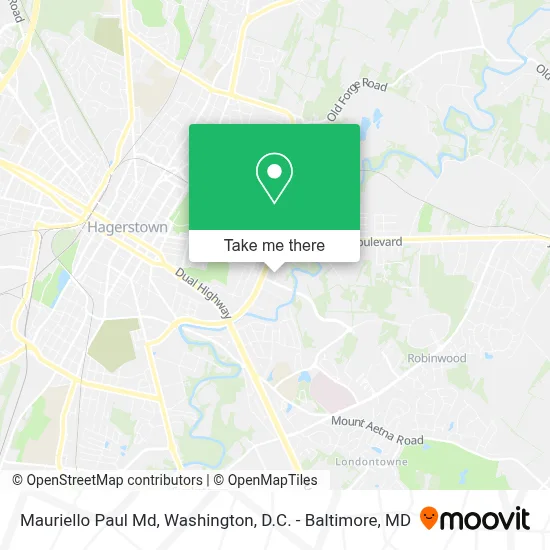Mauriello Paul Md map