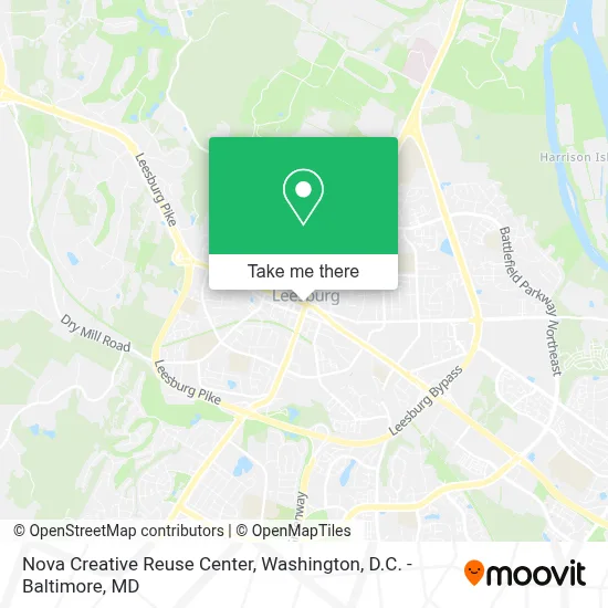 Nova Creative Reuse Center map