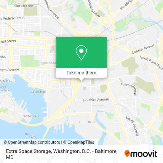 Extra Space Storage map