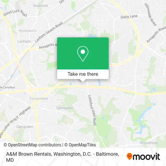 A&M Brown Rentals map