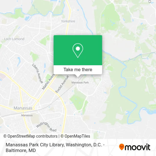 Manassas Park City Library map